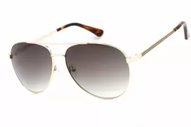 GUESS GF0251-32P Vyriški kvadratiniai Havana akiniai nuo saulės su rudais gradientiniais lęšiais