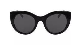 DKNY moteriški akiniai nuo saulės DK517S-001 juodi/pilki 52mm