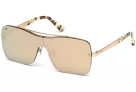 WEB EYEWEAR WE0202-34G Unisex Havana Acetate Akiniai su Žaliais Polikarbonatiniais Lęšiais UV400