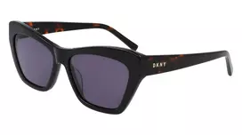 DKNY moteriški akiniai nuo saulės DK535S-001 juodi 55/15/135 mm