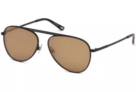 WEB EYEWEAR WE0206-02G Unisex Taisyklingi Akiniai Nuo Saulės - Havana Acetato Rėmelis, Žali Polikarbonato Lęšiai, UV400 Apsauga