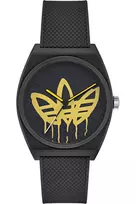Adidas Women's Watch AOST22038 38mm Stainless Steel Case Black Silicone Band Analog Quartz