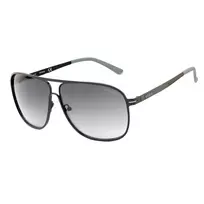 GUESS GF5025S-02B vyriški pilotiniai akiniai nuo saulės – juodas rėmelis, dūminiai pilki lęšiai, 61 mm