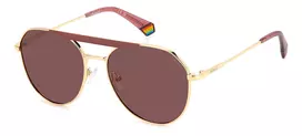 Polaroid PLD6211SXS45 Unisex akiniai nuo saulės - Havana rėmelis, rudi poliarizuoti lęšiai, 57 mm