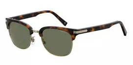 POLAROID PLD2076S086 Unisex Rectangular Sunglasses - Havana/Brown - 53mm