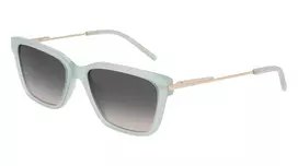 DKNY Women's DK713S Akiniai Nuo Saulės - Ruda Havana Stačiakampis Rėmelis su Rudais Gradientiniais Lęšiais - 56 mm Lęšio Plotis