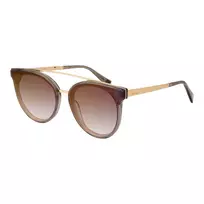 ANA HICKMANN HI9080-62T03 Moteriški drugelio formos akiniai nuo saulės, rudas vėžlio kiauto spalvos acetato rėmelis, rudi gradientiniai lęšiai 62mm