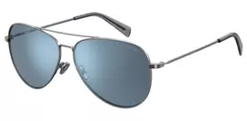 LEVIS Unisex Sunglasses LV1006SD3XG02 Square Black Frame Grey Polarized Lens 60/17/145 mm