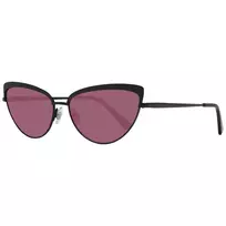 WEB EYEWEAR Moteriški kvadratiniai acetatiniai akiniai nuo saulės WE0272-5901Z – juodas rėmelis, pilki lęšiai 59 mm