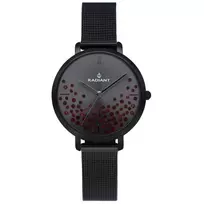 RADIANT Moteriškas Laikrodis RA525608 36mm Rožinio Aukso Spalvos Nerūdijančio Plieno Tinklinė Apyrankė Kvarcinis