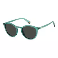 Polaroid PLD6233S1ED Unisex akiniai - juodas rėmelis, pilki poliarizuoti lęšiai