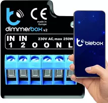 BLEBOX DimmerBox WiFi Smart Dimmer Module 230V 250W for Dimmable Light Sources