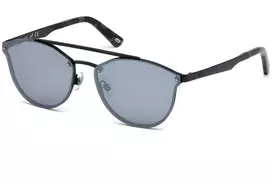 WEB EYEWEAR WE0189-02C Unisex Akiniai Nuo Saulės - Juodas Rėmelis Pilki Lęšiai 59mm
