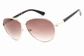 Guess vyriški akiniai nuo saulės GF0221-32F Dark Havana rėmelis, rudi gradientiniai lęšiai 59mm