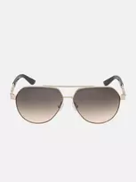GUESS GF00033-5932F Moteriški drugelio formos akiniai nuo saulės Brown Havana 59mm