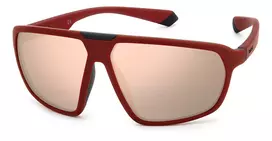 POLAROID PLD2142ST9H Unisex stačiakampiai akiniai nuo saulės Havana acetato rėmelis rudi poliarizuoti lęšiai UV400