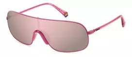 POLAROID PLD6222SMU1 Unisex Akiniai - Poliarizuoti Kvadratiniai Rėmeliai Juodi/Pilki