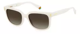 Polaroid PLD6191SVK6 Unisex Akiniai - Poliarizuotas Kvadratinis Rėmelis - Juoda/Pilka