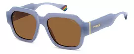Polaroid PLD6212SXMVU Unisex Square Sunglasses - Juodas rėmelis, pilki poliarizuoti lęšiai - 54/17/140 mm