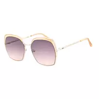 GUESS GF0410-5933F Moteriški Akiniai nuo Saulės – Blizgus Juodas Rėmelis, Gradientiniai Dūminiai Stiklai, 59 mm