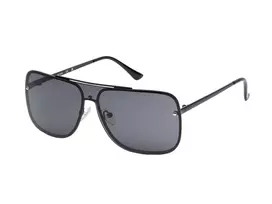 GUESS Vyriški Akiniai Nuo Saulės GO00053-0001A Stačiakampis Juodas Rėmas Rūkyti Stikliukai 57mm