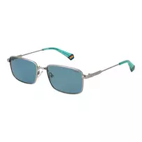 Polaroid PLD6227SX566L Unisex Akiniai Nuo Saulės Havana Kvadratinis Rėmas Žali Poliarizuoti Lęšiai 56mm