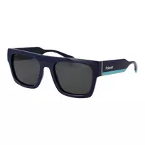 Polaroid PLD6224SX54PJ Unisex akiniai nuo saulės – juodas rėmelis, pilki poliarizuoti lęšiai, 54 mm