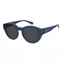 Polaroid Ancillaries PLD9017SPJP Unisex Square Pilot Akiniai - Juodas Rėmelis, Pilki Poliarizuoti Stiklai