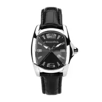 CHRONOTECH Women's Quartz Analog Watch CT7107L02 - 30mm Stainless Steel Case, White Dial, White Leather Strap