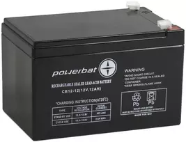AGM POWERBAT CB 12V 12Ah akumuliatorius