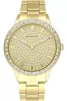 RADIANT Moteriškas Laikrodis RA578205 Rožinio Aukso Spalvos Nerūdijančio Plieno Tinkleliu 43mm