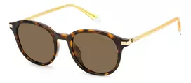 Polaroid PLD4148GSX086 Unisex Tiesioginiai Akiniai Nuo Saulės Havana Green Poliarizuoti UV400