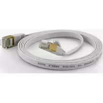 Wantec FTP CAT6 Flat Ethernet Patch Cable 15m White