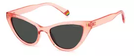 POLAROID Moteriški PLD6174S9R6M9 stačiakampiai poliarizuoti akiniai nuo saulės Havana Brown 52mm