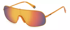 POLAROID PLD6222SL7Q Unisex Akiniai - Havana Rėmelis, Žali Poliarizuoti Lęšiai, 57mm