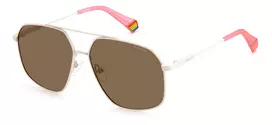 POLAROID Unisex PLD6173S10ASP Akiniai nuo saulės - Juodas stačiakampis rėmelis, pilki poliarizuoti lęšiai 58mm