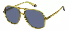 POLAROID PLD6217S40G Unisex Akiniai - Juodas Rėmas Pilki Poliarizuoti Lęšiai 57mm