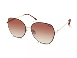 KENNETH COLE Moteriški Akiniai Nuo Saulės KC2961-6132F Havana Tortoise Rėmelis Rudi Gradientiniai Lęšiai 61mm