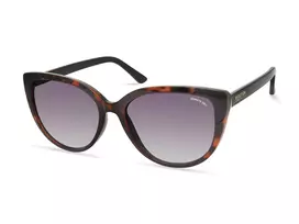 KENNETH COLE moteriški akiniai nuo saulės KC2979-5501B – stačiakampis juodas rėmelis, dūminiai stiklai, UV400 apsauga