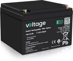 AGM akumuliatorius Voltage Long Life 12V 28Ah VEL12-28 (15 metų tarnavimo laikas)