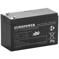 AGM akumuliatorius EUROPOWER Series EPL 12V 7.2Ah T1 (15 metų tarnavimo laikas)