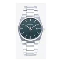 RADIANT RA636202 Unisex Analoginis Laikrodis 38mm Nerūdijančio Plieno Milano Tinklelio Juodu Ciferblatu