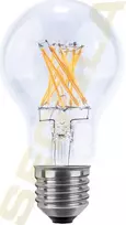 SEGULA LED kaitrinė lemputė skaidri E27 6,5W 2700K reguliuojamas ryškumas A60
