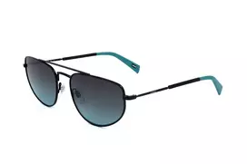 LEVI'S LV-1018-S-807 Unisex akiniai, juodas rėmelis, pilki lęšiai, 59 mm