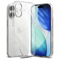 Ringke Air Clear Case for Apple iPhone 17 – Skaidrus, plonas TPU dėklas su apsauga nuo pageltimo, karinio lygio apsauga nuo kritimo, pakelti krašteliai, suderinamas su belaidžiu įkrovimu