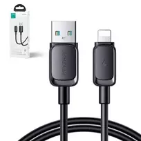 Joyroom USB-A į Lightning laidas Multi-Color Series A14, 480Mbps, 2.4A, 1,2m, Juodas (S-AL012A14B)