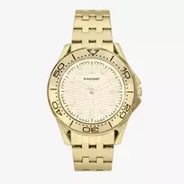 RADIANT RA653204 Vyriškas analoginis kvarcinis laikrodis 42mm mėlynu ciferblatu ir rudu odiniu dirželiu