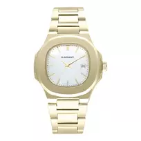 RADIANT vyriškas laikrodis RA639203 (43 mm) – juodas ciferblatas, juodas odinis dirželis