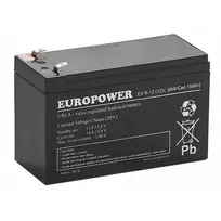 AGM akumuliatorius EUROPOWER EV Series 12V 8Ah/C10 (tarnavimo laikas 6-9 metai) T1