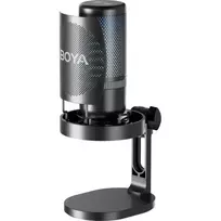BOYA K3 laidinis kondensatorinis mikrofonas, įvairiakryptis, triukšmo slopinimas, realaus laiko stebėjimas, USB Type-C, juodas